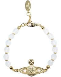 Vivienne Westwood - Embellished Chain Linked Bracelet - Lyst