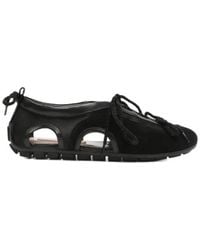 Simone Rocha - Cutout Lace-Up Sneakers - Lyst