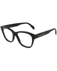McQueen - Eyewear Rectangular Frame Glasses - Lyst