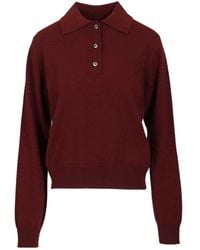 Maison Margiela - Knitted Polo Top - Lyst