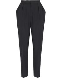 Balmain - Pleat Detailed Tapered Leg Trousers - Lyst