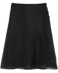 Ami Paris - Midi Sheer A-Line Midi Skirt - Lyst