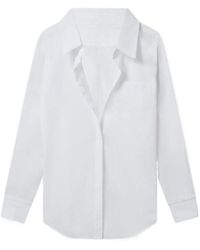 Stella McCartney - Open V-Neck Collared Shirt - Lyst