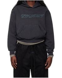 Fear Of God - Logo Printed Classic Hoodie - Lyst