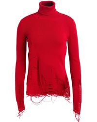 MM6 by Maison Margiela - Solid Color Polo Neck Tops - Lyst
