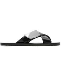 Burberry - Strip Shield Slip-On Slides - Lyst