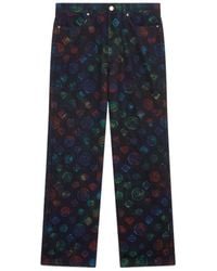 CASABLANCA - Allover Monogram Jeans - Lyst