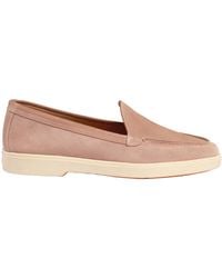 Santoni - Logo Moulded Loafers - Lyst
