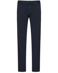 Emporio Armani - Logo Straight Casual Pants - Lyst
