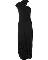 TOVE - Liv One-Shoulder Ruched Crepe-Jersey Maxi Dress - Lyst
