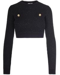 Elisabetta Franchi - Sequins Knit Top - Lyst