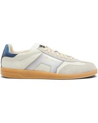 Santoni - Antoni Colourblock Panelled Lace-Up Sneakers - Lyst