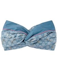 Gucci - Gg Horsebit Silk Headband - Lyst