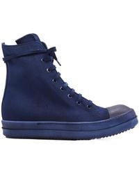 Rick Owens - Round Head Strapped High-Top Sneakers - Lyst