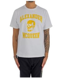 McQueen - Varsity Logo-Print T-Shirt - Lyst