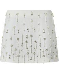 Pinko - Beaded-Embellished Mini Skirt - Lyst