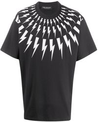 Neil Barrett - Oversized Thunder T-Shirt - Lyst