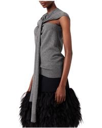 Stella McCartney - Self-Tie Fastened Sleeveless Knitted Top - Lyst