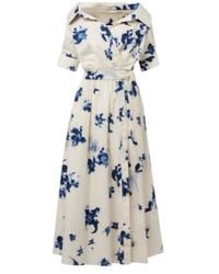 Altuzarra - Lydia Floral Cotton-Blend Midi Dress - Lyst