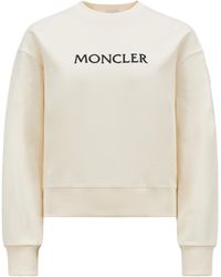 Moncler - Logo Embroidered Crewneck Sweatshirt - Lyst