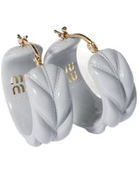 Miu Miu - Matelassé Earrings - Lyst