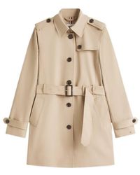 Tommy Hilfiger - Long-Sleeved Trench Coat - Lyst