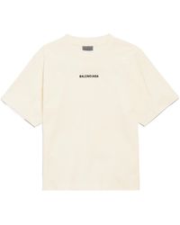 Balenciaga - Logo Back Jersey T-Shirt - Lyst