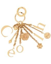 Chloé - Chloé Symbols Logo Keyring Bag Charm - Lyst