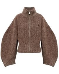 The Attico - The Ribbed Knit Cardigan - Lyst