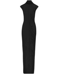 Jean Paul Gaultier - Sleeveless Semi-Sheer Maxi Dress - Lyst