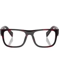 Prada - Eyewear Rectangular Frame Glasses - Lyst