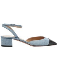 Aquazzura - Two-Toned Square Toe Pumps - Lyst