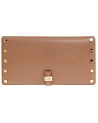 Ganni - Studs-Embellishment Flap Wallet - Lyst