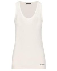 Jil Sander - Sleeveless Tank Top - Lyst