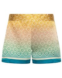 CASABLANCA - Gradient Monogram Tailored Shorts - Lyst