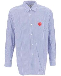 COMME DES GARÇONS PLAY - Lapel Long-Sleeved Shirt - Lyst