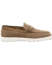 Tod's - Logo Engraved Loafers - Lyst