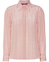 Max Mara - Studio Striped Button-Up Shirt - Lyst