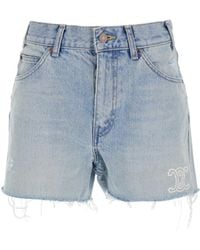 ショートパンツ CELINE shorts in electric sky wash denim SKATE SHORTS IN ELECTRIC SKY WASH DENIM - ELECTRIC SKY | CELINE