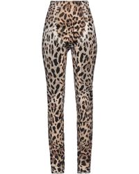 Dolce & Gabbana - Leopard Print Casual Trousers - Lyst