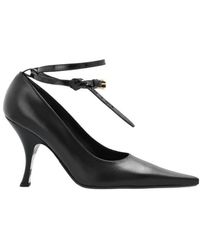Moschino - Pointed-Toe Ankle-Tie Pumps - Lyst