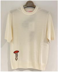 Lanvin - Crewneck Short-Sleeved T-Shirt - Lyst
