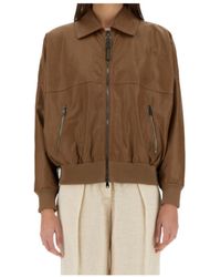 Brunello Cucinelli - Long-Sleeved Zipped Jacket - Lyst