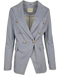 Circolo 1901 - Double-Breasted Suit Jacket - Lyst