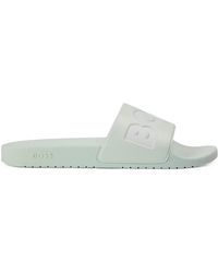 BOSS - Aryeh Sliders, Comfy Footbed Sandals - Lyst