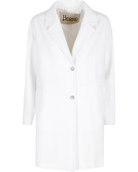 Herno - Single-Breasted Long Jacket - Lyst