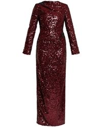 Erdem - Draped Long Sleev Dress - Lyst