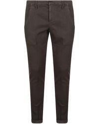 Dondup - Logo-Plaque Slim-Fit Trousers - Lyst
