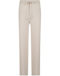 Peserico - Elastic Waistband Knit Casual Pants - Lyst