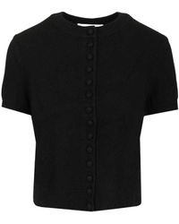 Lisa Yang - Short-Sleeved Knitted Cardigan - Lyst